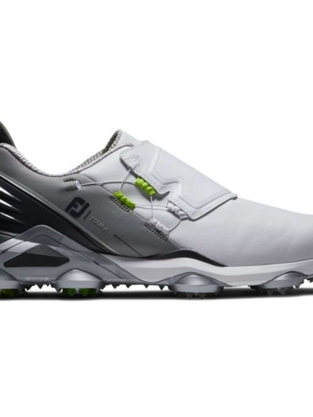 FootJoy Tour Alpha BOA Golf Shoes - White/Grey/Lime 55509 mens size 7.5